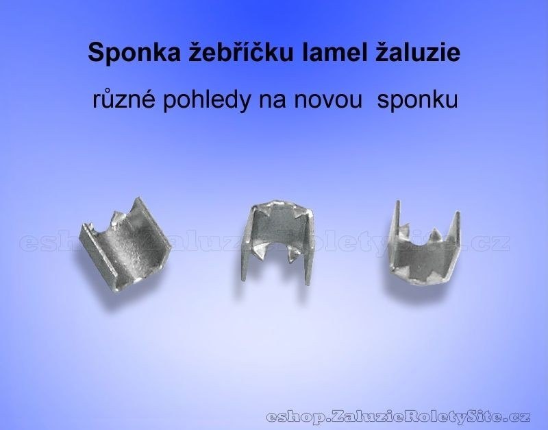 Sponka žebříčku žaluzií